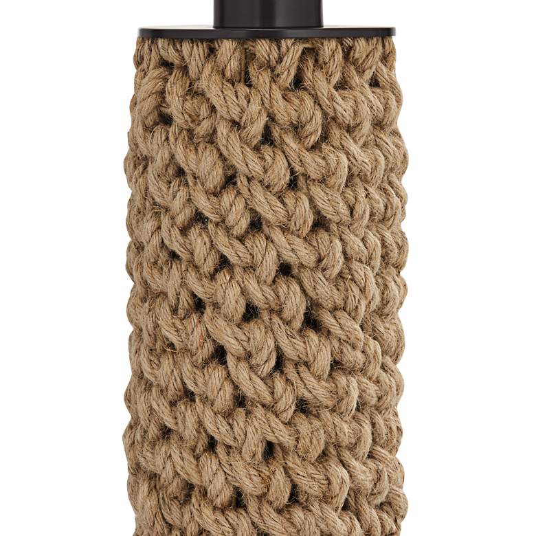 Image 6 360 Lighting Ciera Natural Bronze and Rope Wrapped Table Lamps Set of 2 more views