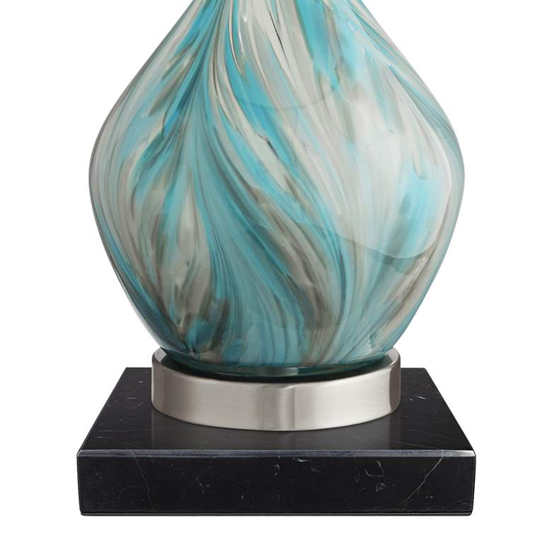 Image 5 360 Lighting Cirrus 22 inch Vase Table Lamp with Square Black Marble Riser more views