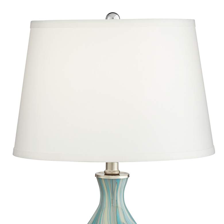 Image 3 360 Lighting Cirrus 22" Vase Table Lamp with Square White Marble Riser more views