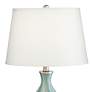 360 Lighting Cirrus 22" Vase Table Lamp with Square White Marble Riser