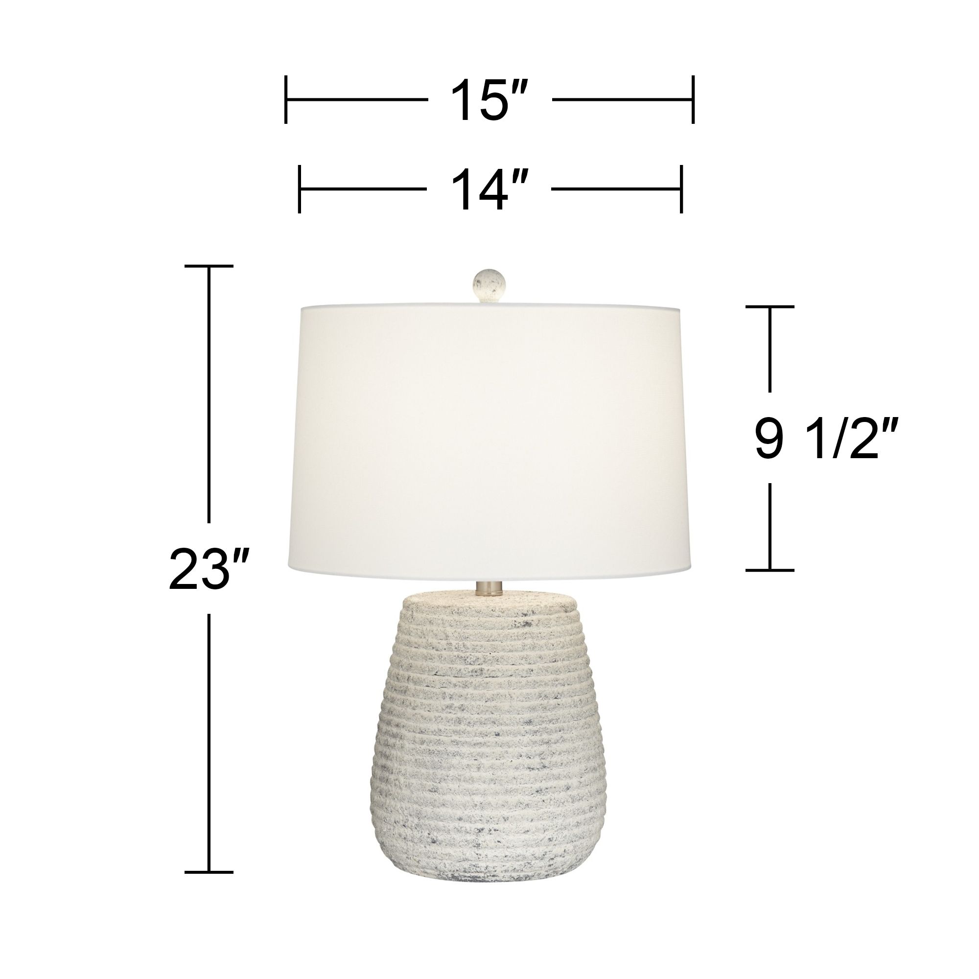 Image 7 360 Lighting Clastic 23" Handcrafted Modern Ceramic Table Lamp more views