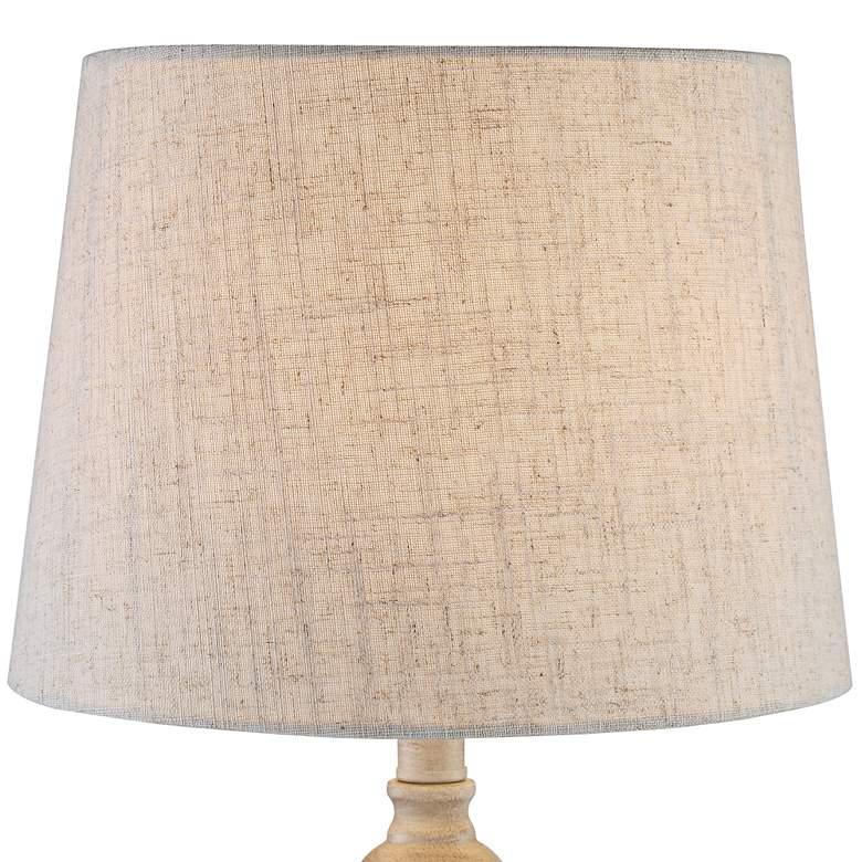Image 3 360 Lighting Claude 21 inch Beige Washed Metal Accent Table Lamps Set of 2 more views