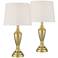 360 Lighting Claude 22 1/4" Gold Metal Accent Table Lamps Set of 2