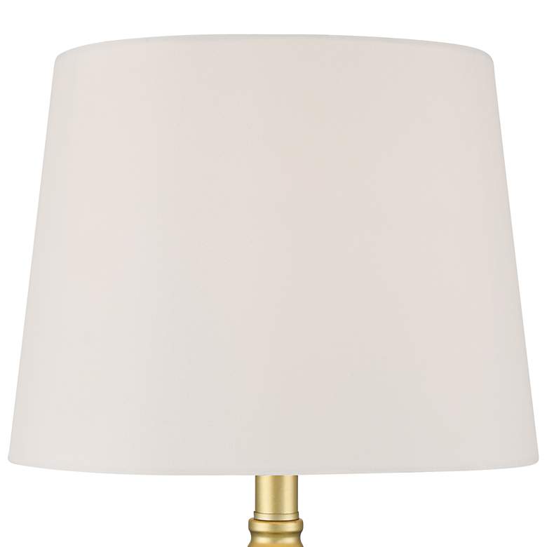 Image 3 360 Lighting Claude 22 1/4" Gold Metal Accent Table Lamps Set of 2 more views