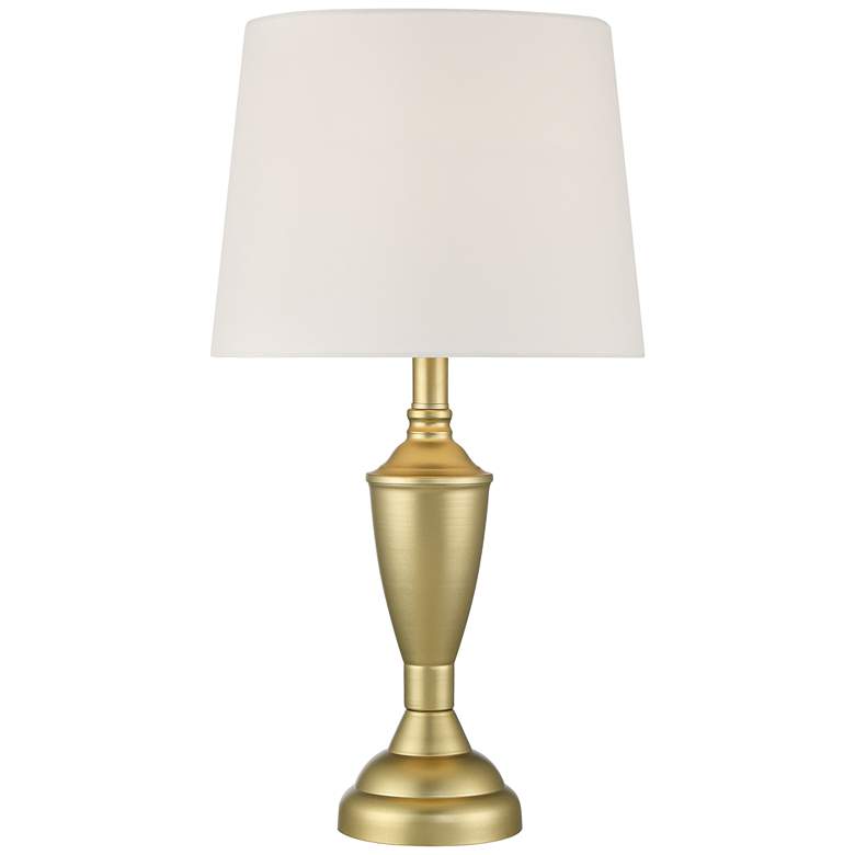 Image 7 360 Lighting Claude 22 1/4" Gold Metal Accent Table Lamps Set of 2 more views