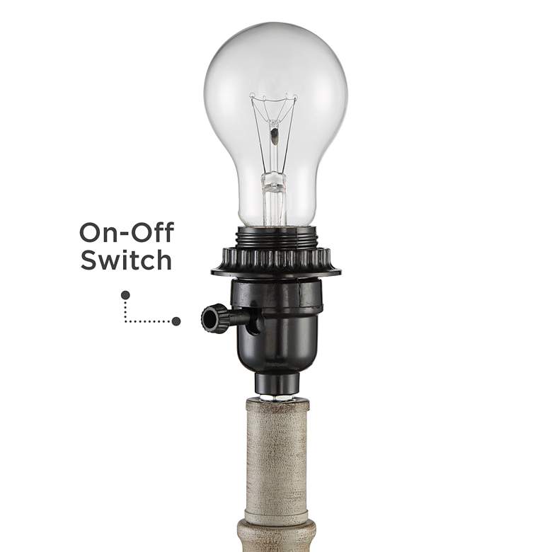 Image 3 360 Lighting Claude 22" High Beige Accent Lamps with Acrylic Risers more views