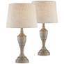 Watch A Video About the Claude Beige Washed Metal Accent Table Lamps Set of 2
