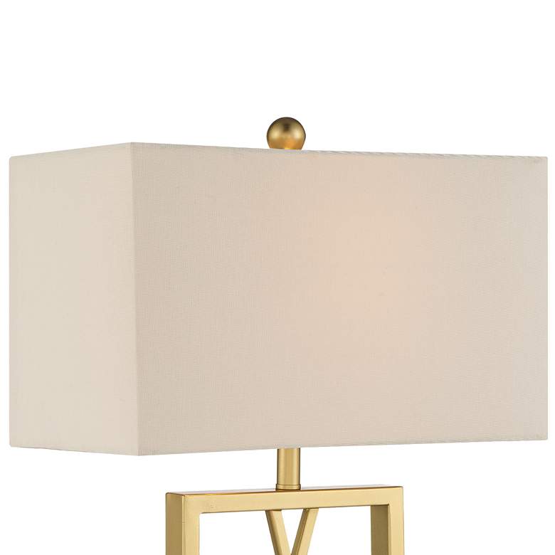 Image 3 360 Lighting Claudia Gold Open Metal Base Table Lamps Set of 2 more views