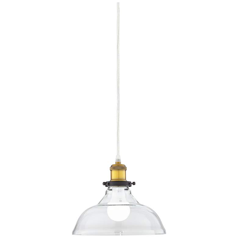 Image 1 360 Lighting Clear Glass 8 1/2" Wide Dome Pendant Light