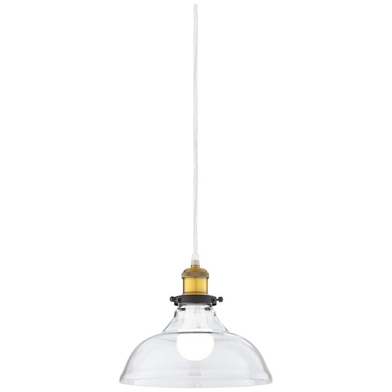 Image 2 360 Lighting Clear Glass 8 1/2" Wide Dome Pendant Light more views
