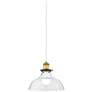 2_360 Lighting Clear Glass 8 1/2" Wide Dome Pendant Light more views
