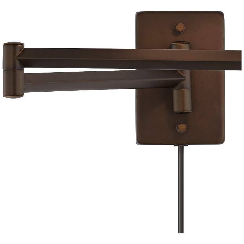 Image 5 360 Lighting Clement Bronze Plug-In Swing Arm Wall Lamps Set of 2 more views
