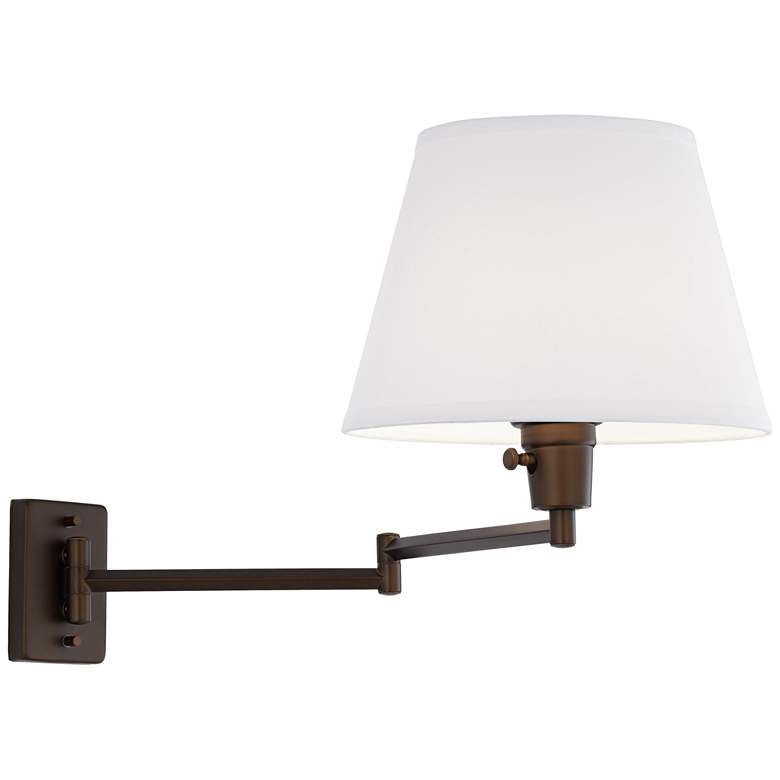 Image 7 360 Lighting Clement Bronze Plug-In Swing Arm Wall Lamps Set of 2 more views