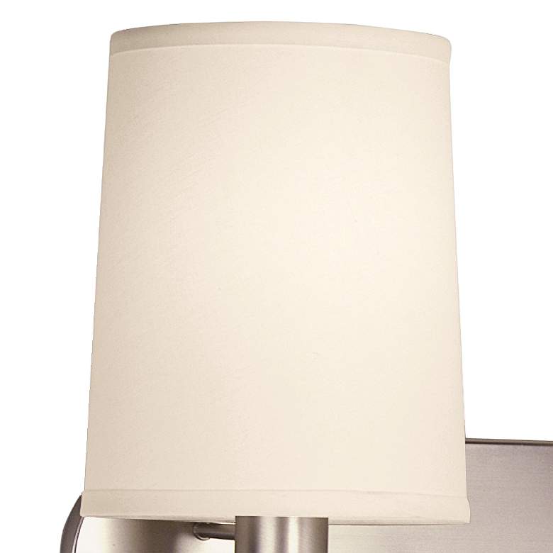 Image 2 360 Lighting Club Room 24" Wide Nickel and Wood Headboard Wall Light more views
