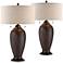 360 Lighting Cody 26" Bronze Table Lamps Set of 2 with Smart Sockets