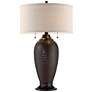 360 Lighting Cody 26" Hammered Bronze Lamps Set of 2 with Dimmers