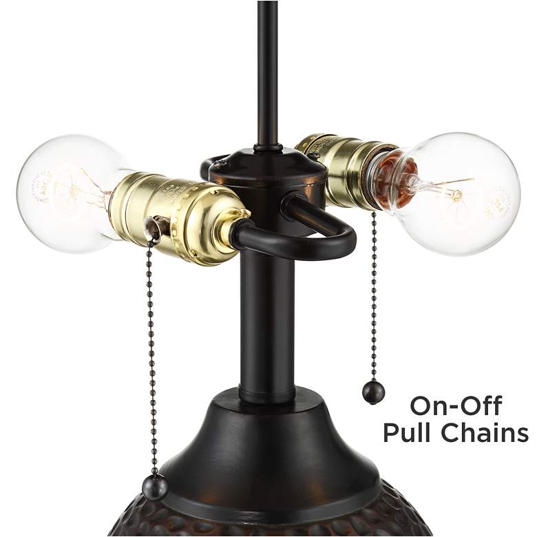 Image 3 360 Lighting Cody 27 1/2" Bronze Table Lamps Set with Acrylic Risers more views
