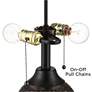 3_360 Lighting Cody 27 1/2" Hammered Bronze Table Lamps with Risers more views