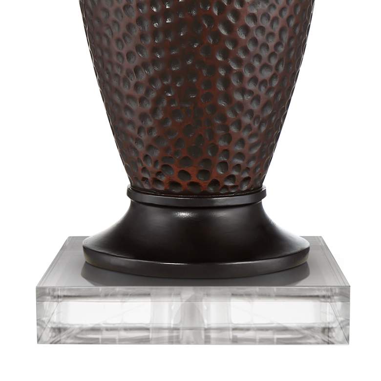 Image 4 360 Lighting Cody 27 1/2" Hammered Bronze Table Lamps with Risers more views