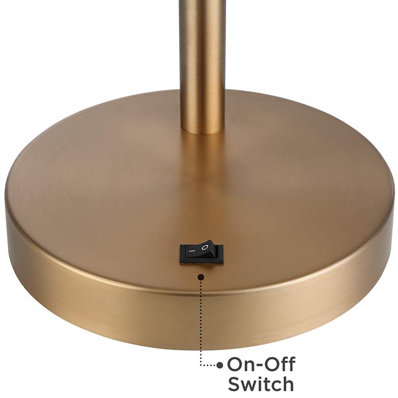 Image 6 360 Lighting Colborne 28" Black Gold Mid-Century Modern USB Desk Lamp more views