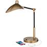 3_360 Lighting Colborne Adjustable Gold Black LED USB Desk Lamps Set of 2 more views
