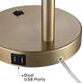 5_360 Lighting Colborne Adjustable Gold Black LED USB Desk Lamps Set of 2 more views