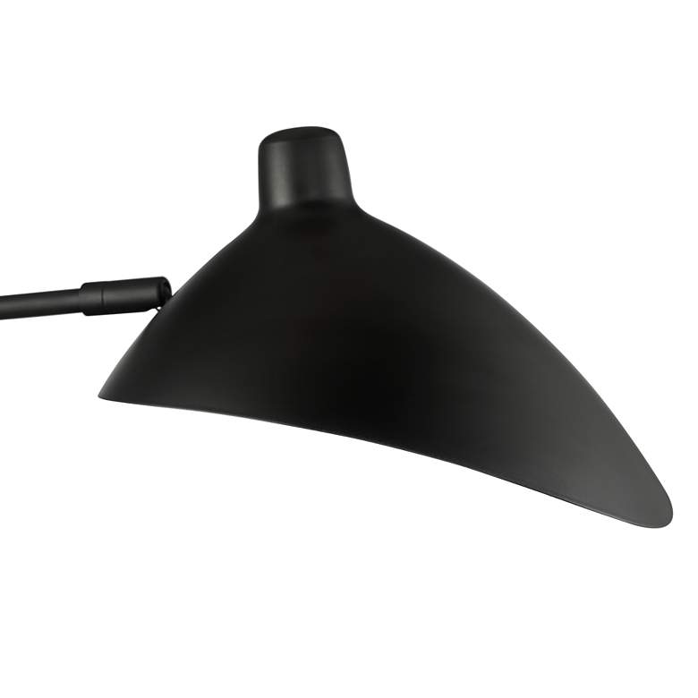 Image 3 360 Lighting Colborne Black Finish Plug-In Swing Arm Modern Wall Lamp more views