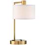 Watch A Video About the Colby Antique Gold Desk Lamp with Outlet and USB Port