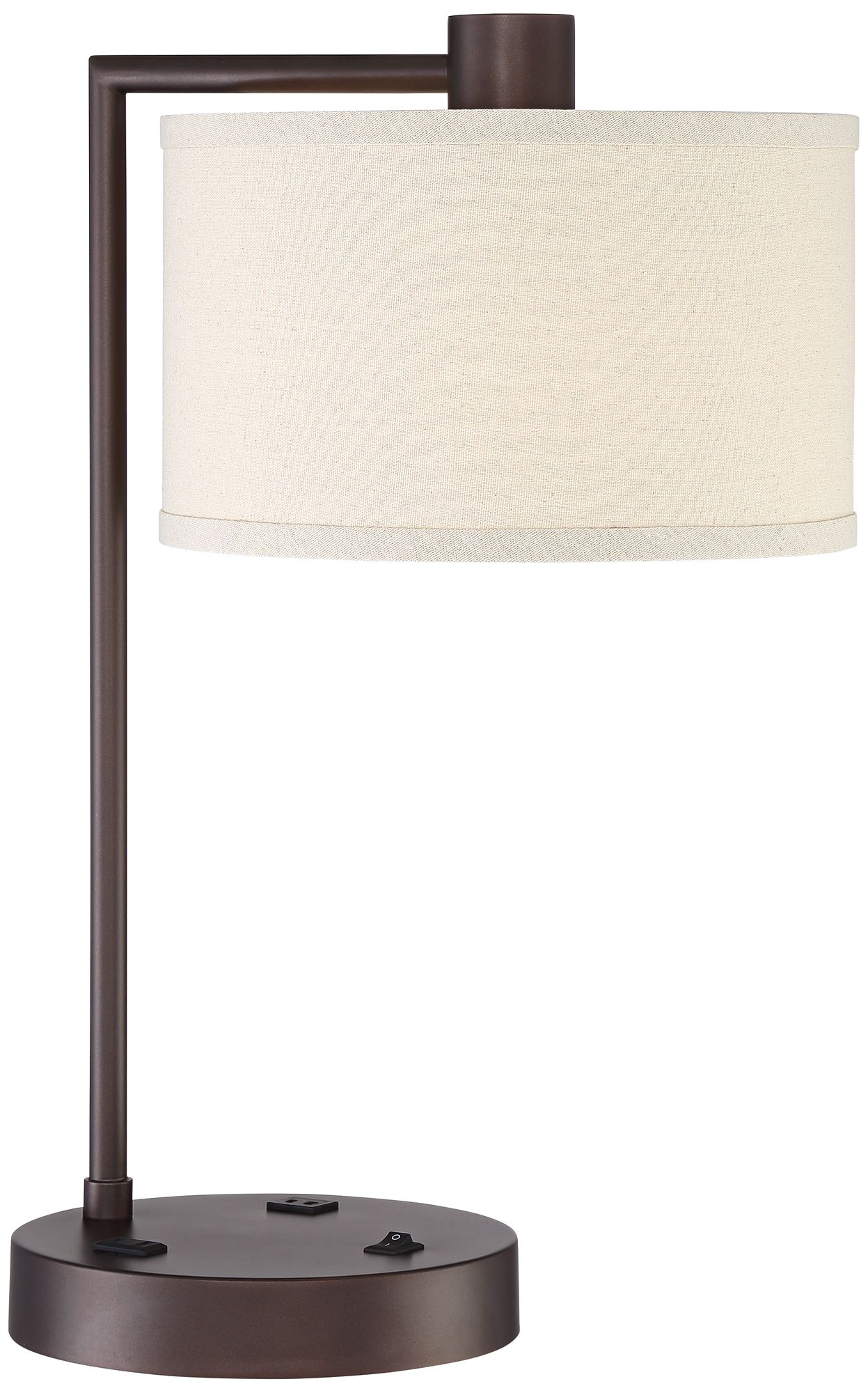 Watch A Video About the Colby Bronze Finish Desk Lamp with Outlet and USB Port