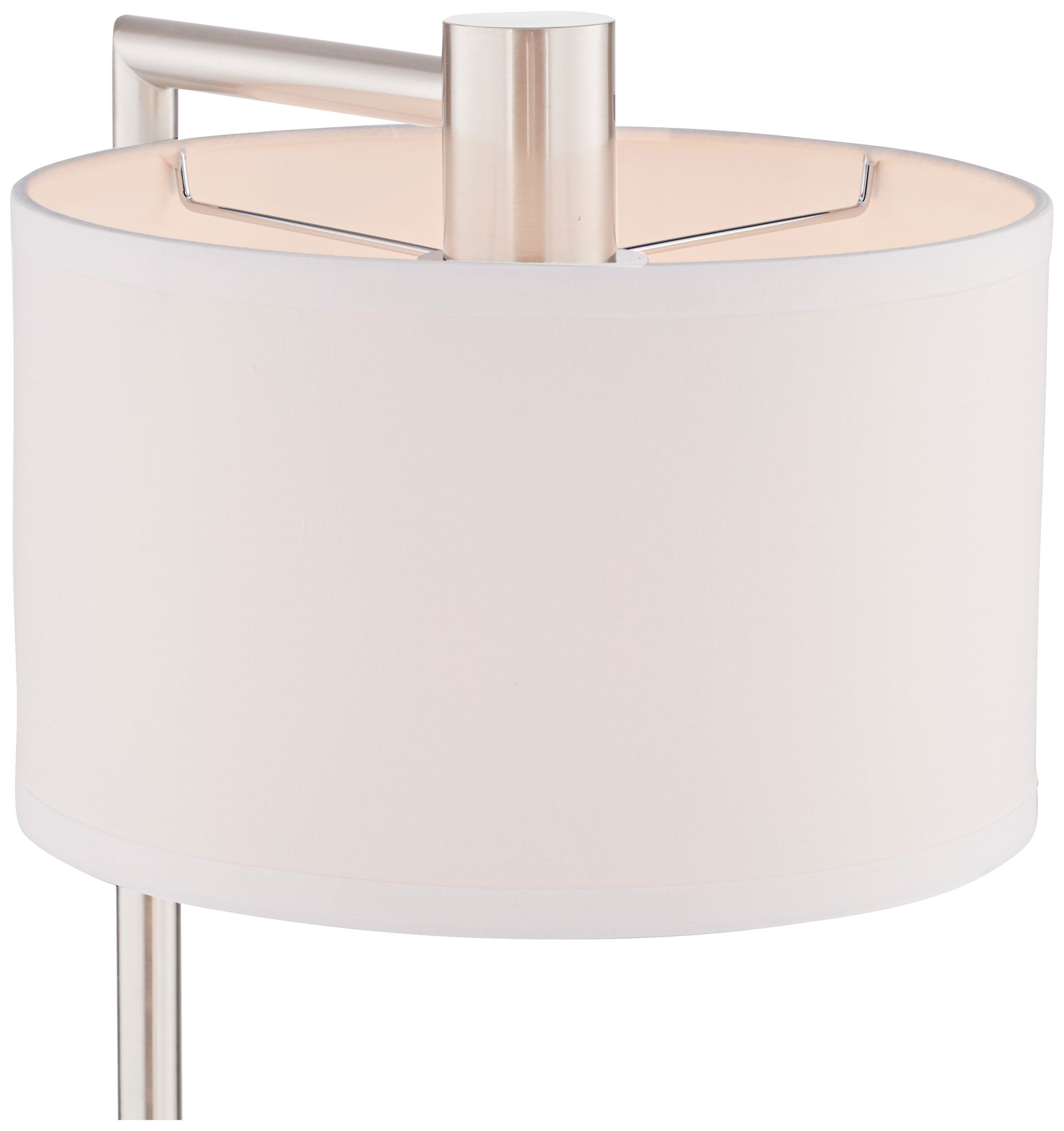 Watch A Video About the Colby Brushed Nickel Desk Lamp with Outlet and USB Port