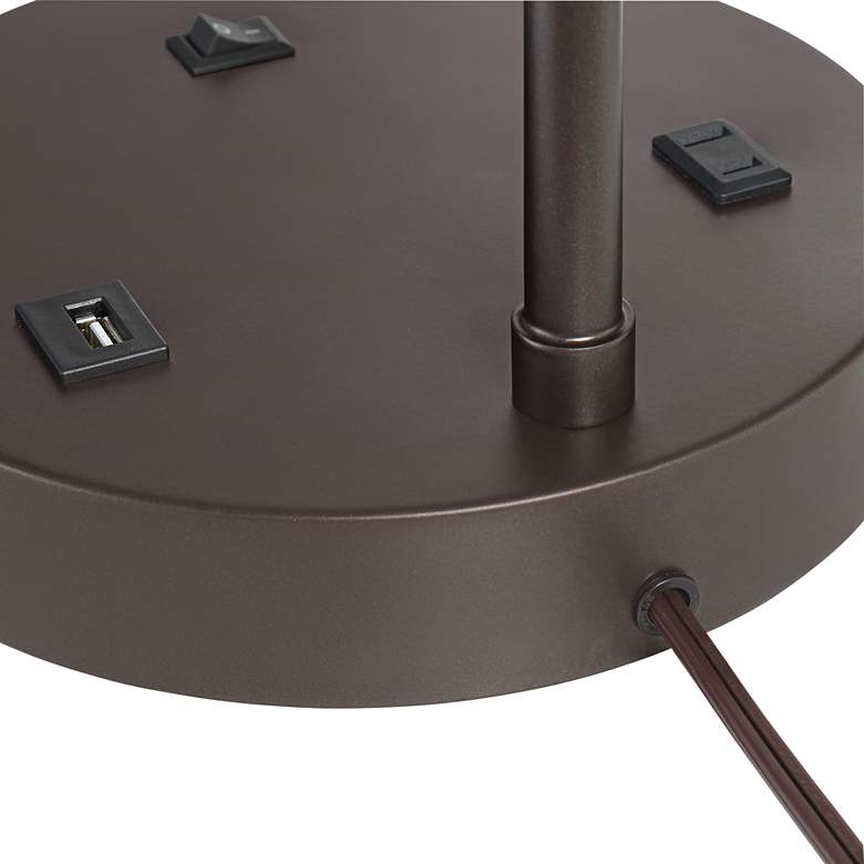 Image 7 360 Lighting Colby 21" Outlets and USB Bronze Desk Lamps Set of 2 more views