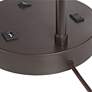 360 Lighting Colby 21" Outlets and USB Bronze Desk Lamps Set of 2