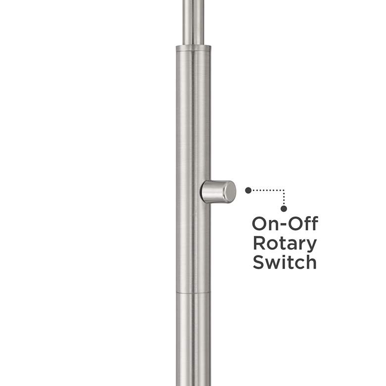 Image 5 360 Lighting Colby 61" Brushed Nickel Downbridge Floor Lamps Set of 2 more views