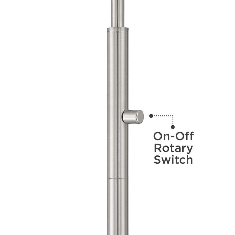 Image 5 360 Lighting Colby 61" High Brushed Nickel Downbridge Floor Lamp more views