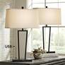 Watch A Video About the Cole Black Metal Table Lamps with USB Port Set of 2