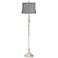 360 Lighting Colonnade 60" High Antique White and Gray Floor Lamp