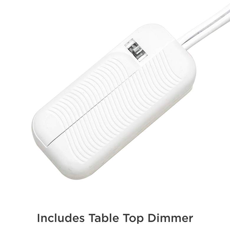 Image 7 360 Lighting Connie 25" Blue USB Table Lamps with Dimmers Set of 2 more views