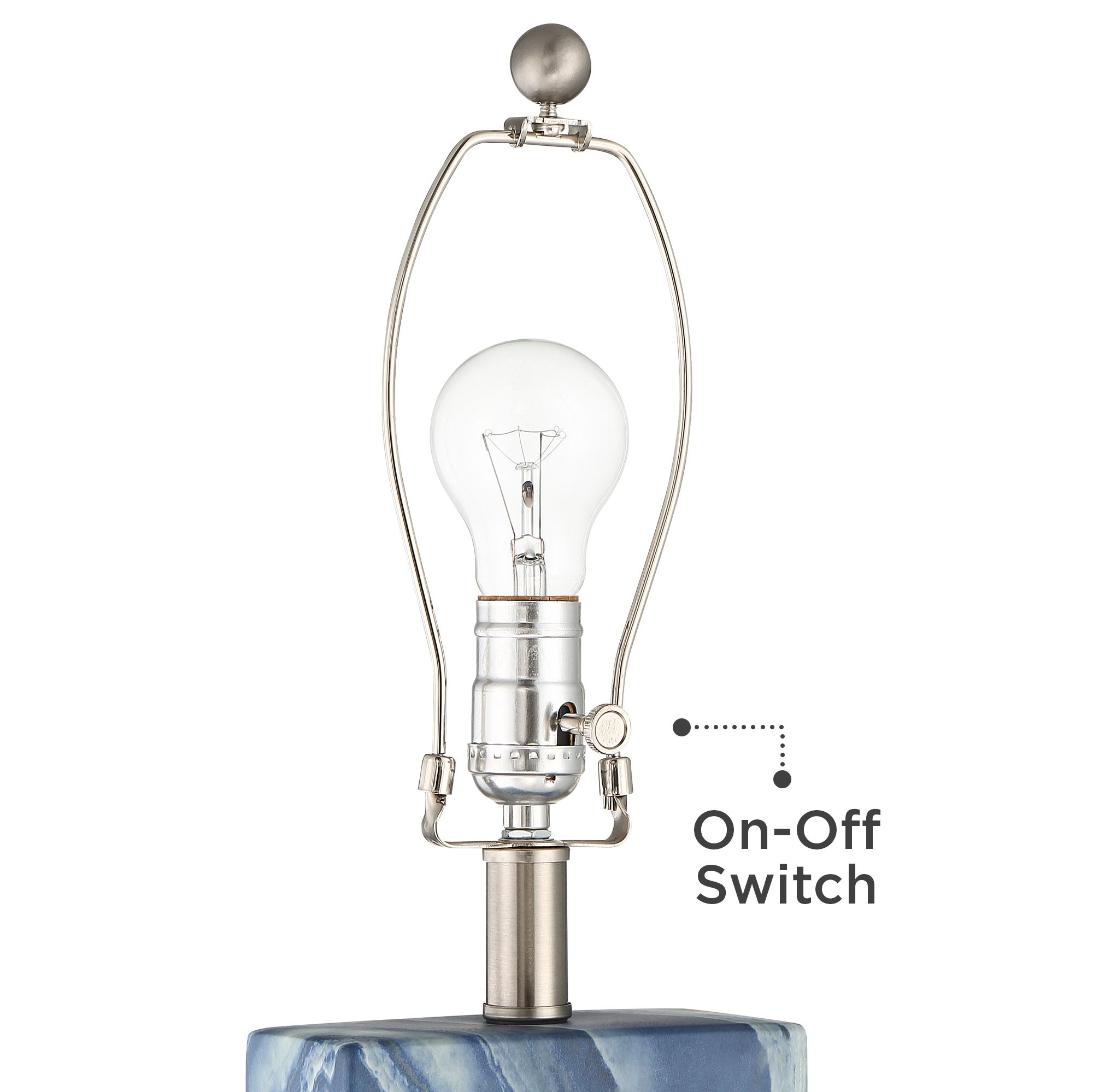Watch A Video About the Set of 2 Connie Rippled Blue USB Table Lamp