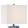 Watch A Video About the Set of 2 Connie Rippled Blue USB Table Lamp