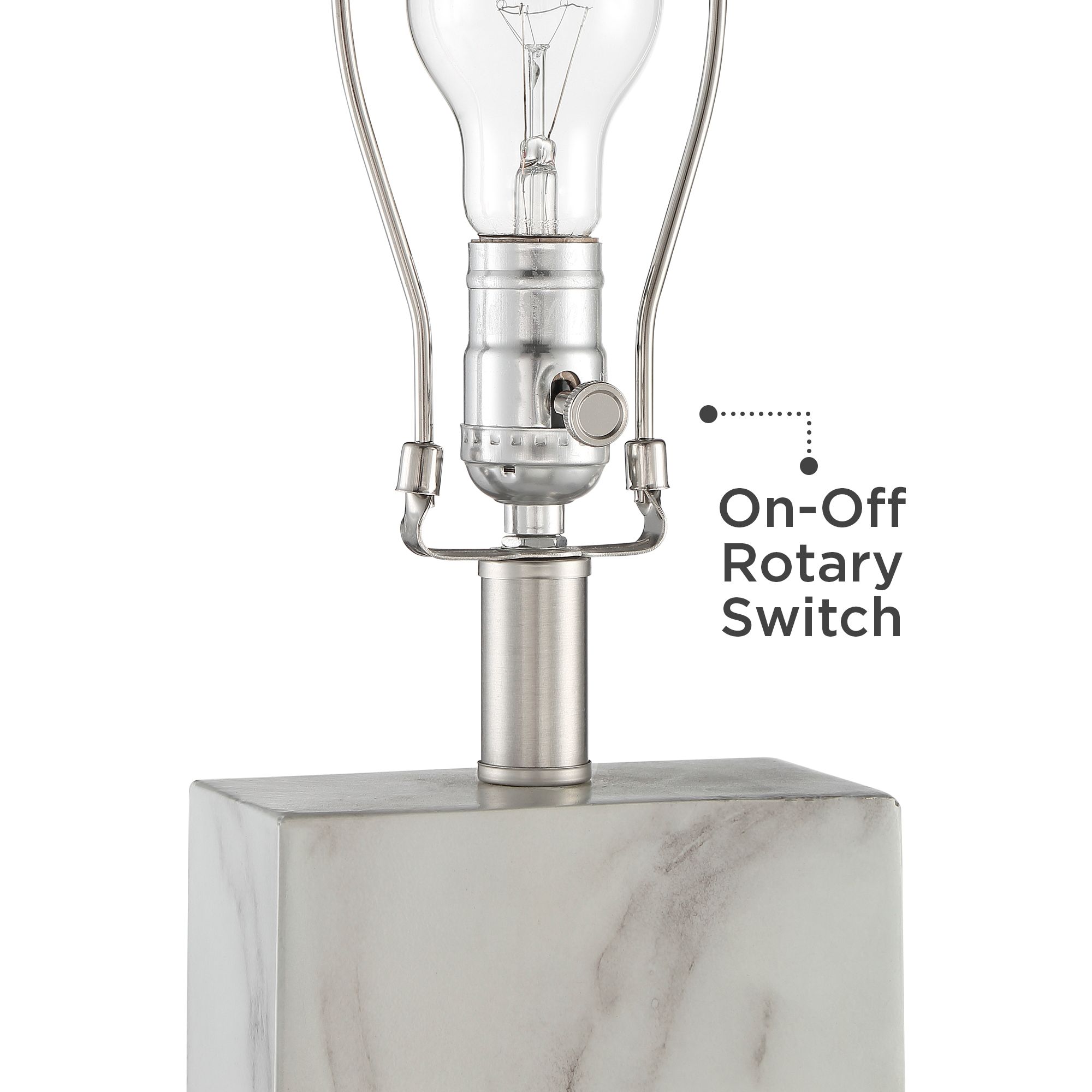 Watch A Video About the Connie White Faux Marble Modern USB Table Lamps Set of 2