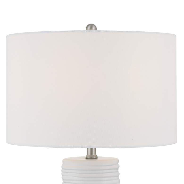 Image 2 360 Lighting Contours 27 1/2" High Modern White Ceramic Table Lamp more views