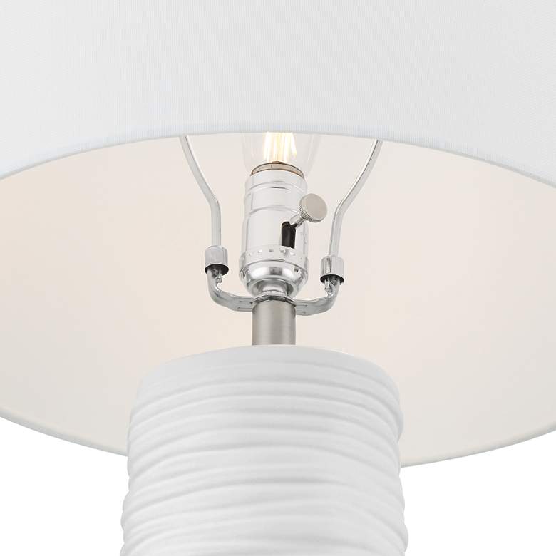 Image 3 360 Lighting Contours 27 1/2" High Modern White Ceramic Table Lamp more views