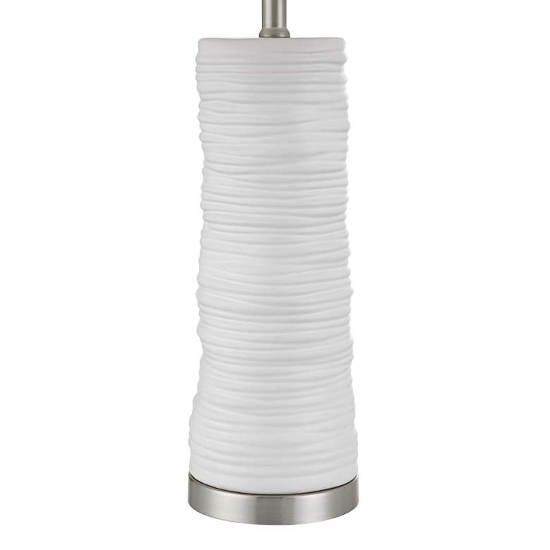 Image 5 360 Lighting Contours 27 1/2" High Modern White Ceramic Table Lamp more views