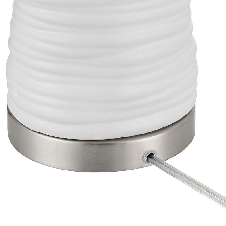 Image 6 360 Lighting Contours 27 1/2" High Modern White Ceramic Table Lamp more views