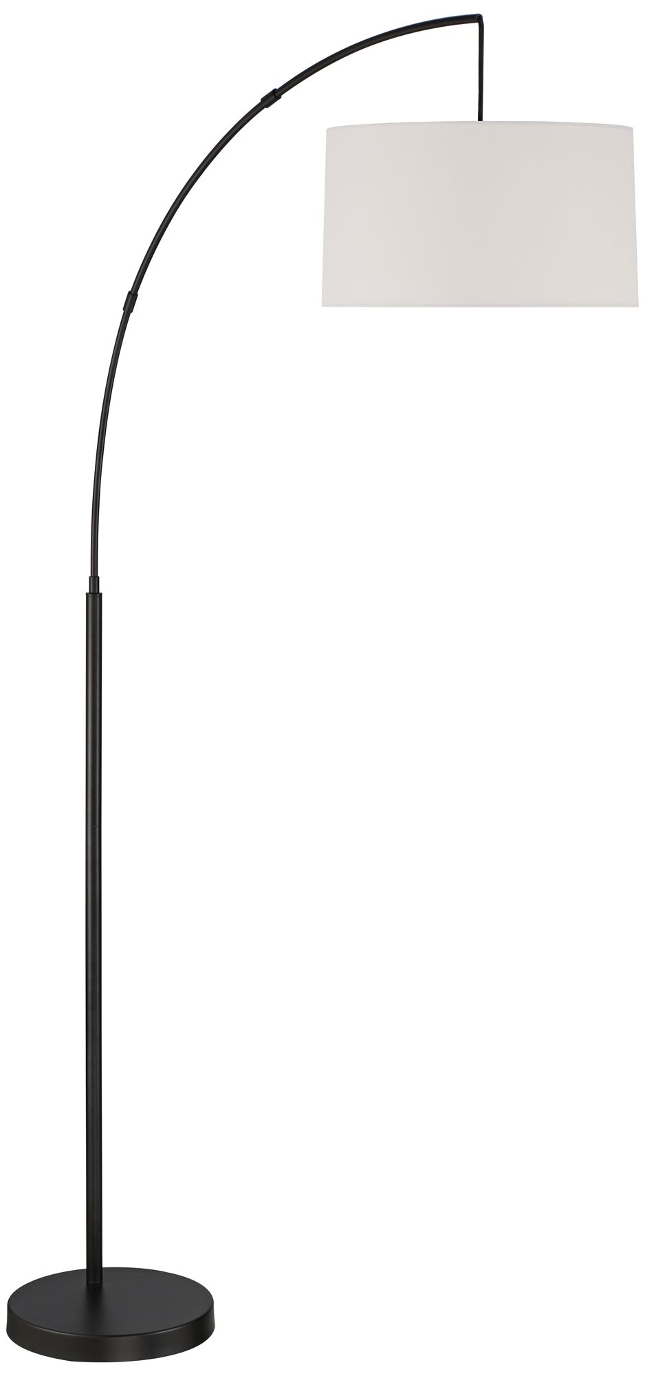 Image 7 360 Lighting Cora 72" Black Metal Arc Floor Lamp with Smart Socket more views