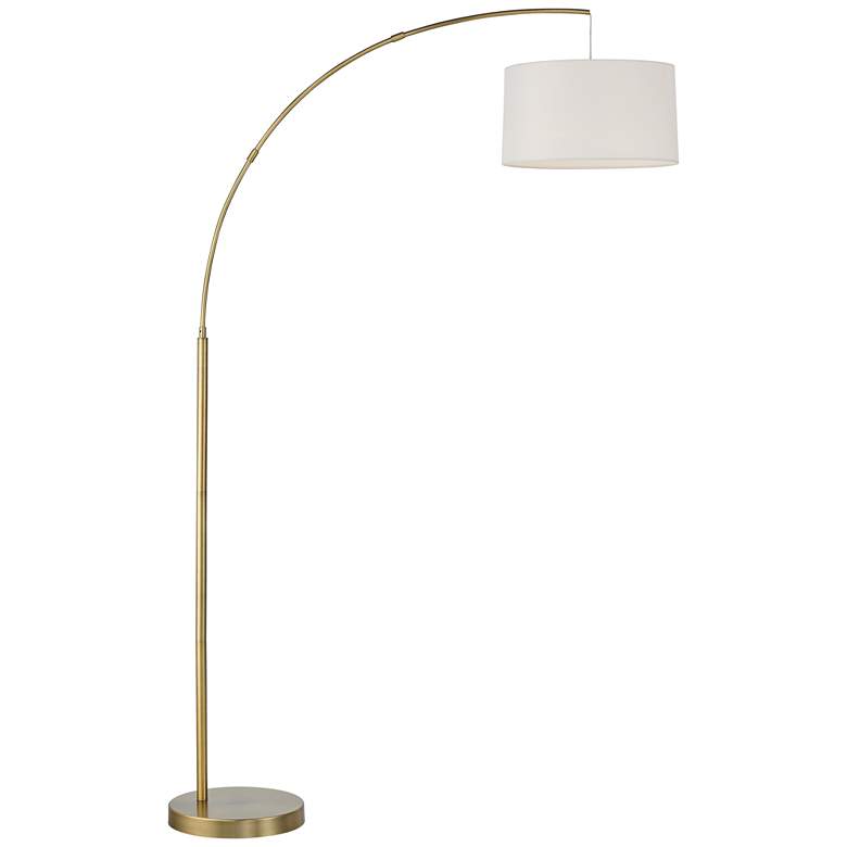 Image 2 360 Lighting Cora 72" Brass Metal Arc Floor Lamp with Smart Socket