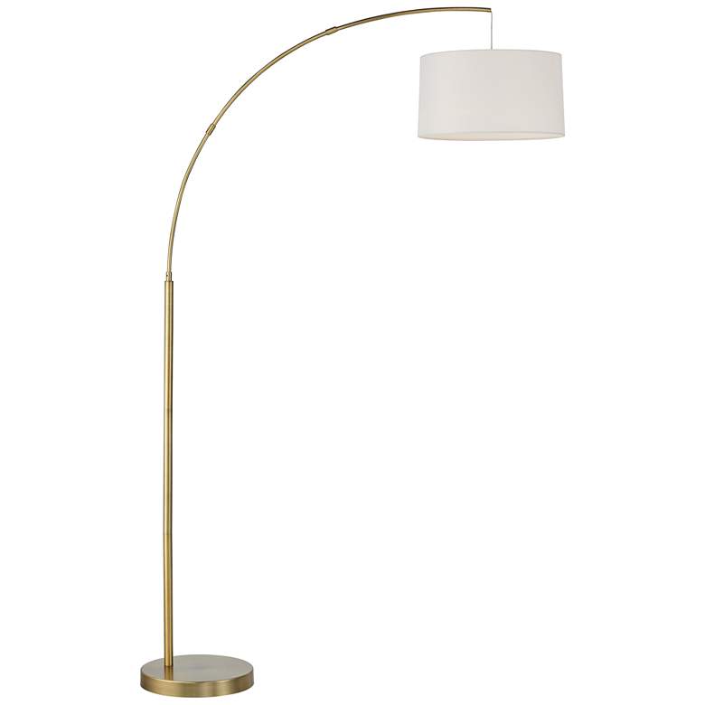 Image 2 360 Lighting Cora 72 inch Brass Metal Arc Floor Lamp with USB Dimmer