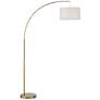 360 Lighting Cora 72" Brass Metal Arc Floor Lamp with USB Dimmer