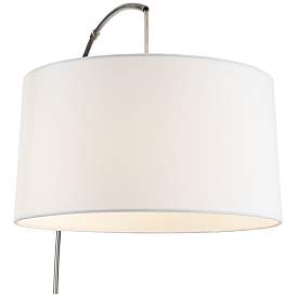 Image3 of 360 Lighting Cora 72" High Brushed Nickel Modern Arc Floor Lamp more views