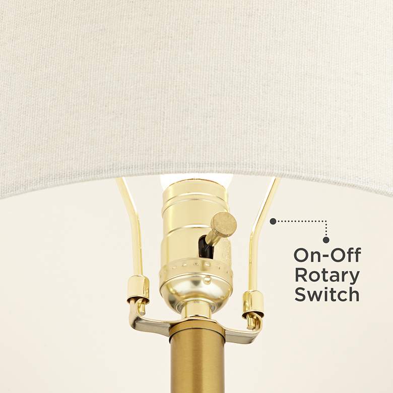 Image 6 360 Lighting Corona 25 1/2" Woven Reed Modern Coastal Lamps Set of 2 more views